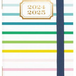 AT-A-GLANCE Emily Ley Simplified  2024-2025 Mthly Pocket Planner, Happy Stripe